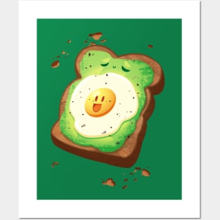 Tasty Eggy Avocado Toast Posters and Art